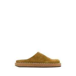 Loewe Paula's Ibiza Men Mustard Suede Paula S Ibiza Slippers